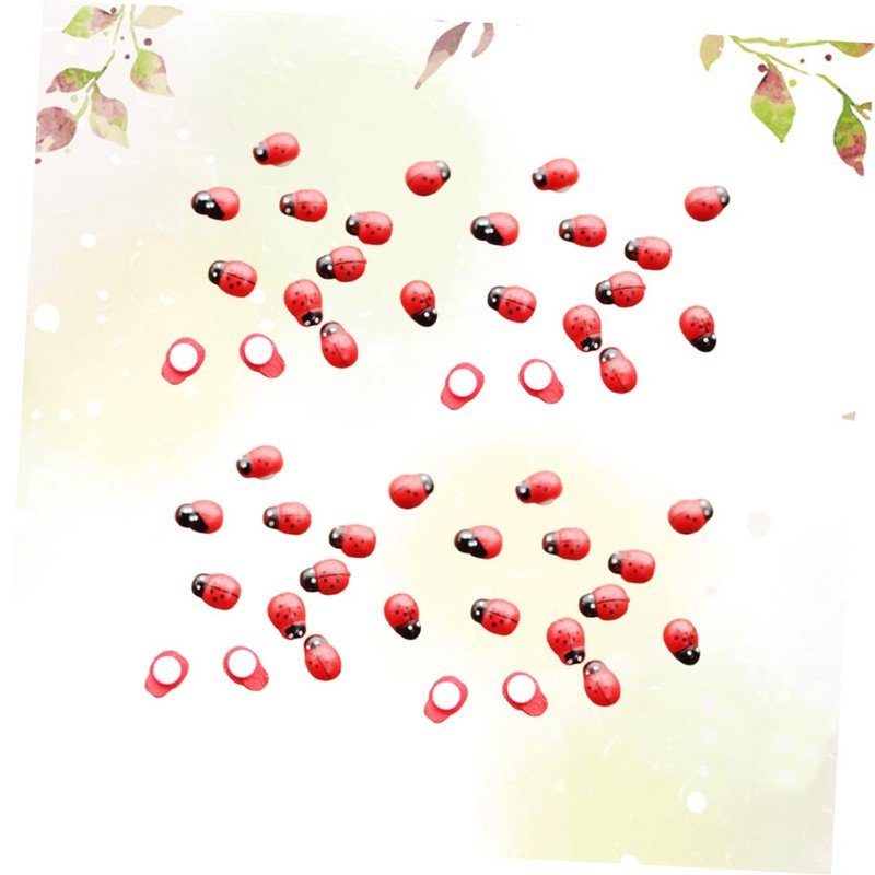 FUNOMOCYA Ladybug Shaped Desktop Decor Tabletop Craft Micro Landscape Home