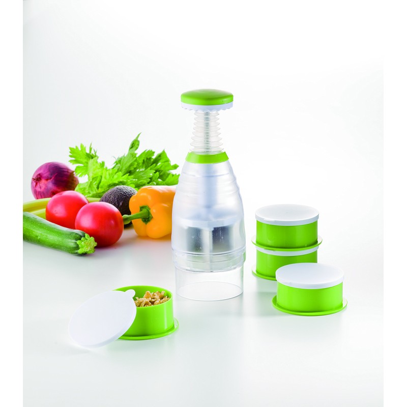 Giaretti Chopper, Green Chopper, Diameter 3.7 x Height 10.2 inches