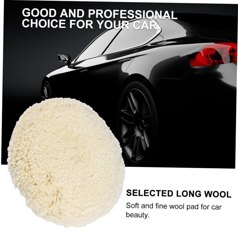 FUNOMOCYA Wool Polishing Pad Wheel for Auto Polishers Soft Buffing