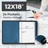 Dunwell 12x18 Art Portfolio Binder with Black Mounting Paper (Blue),