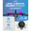 BÜCHEL Bicycle Bell Flexible in Black - 360° Rotatable Bicycle