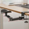 Desk Arm Support Extension - Elbow Rest Holder - Clamp-On