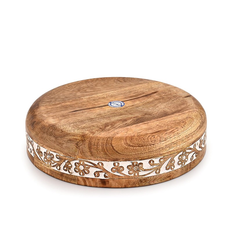 Mahasu Fruit Bowl Mango Wood Round Shaped Serving Bowl For