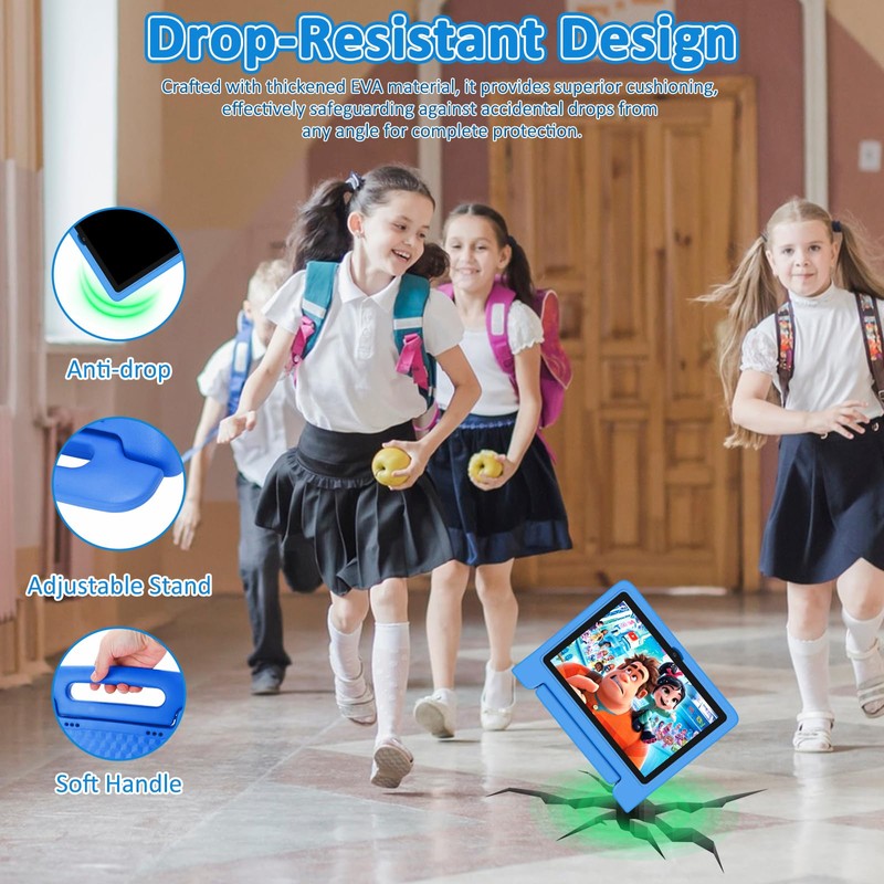 NRKDUBQ Tablet for Kids, 10.1 inch IPS HD Touchscreen Android