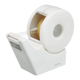 Kokuyo (コクヨ) Tape Cutter Gloo, Suction Cup, Handy Type, Small Roll, White T-GM510W