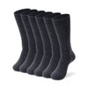 LIXIA Men's Thin Merino Wool Socks, Cozy Casual Winter Warm
