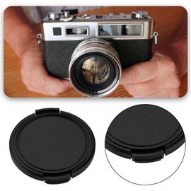 OTOTEC Pack of 2 55 mm Lens Cap 55 mm Lens Cap with Side Clamp 55 mm Front Lens Cap 55 mm Camera Lens Cover Compatible with Yashica Electro 35 G GT GS GSN GTN GL