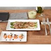 LAPIS sl-019 Tableware East Rectangular Plate, 10.6 inches (27 cm),