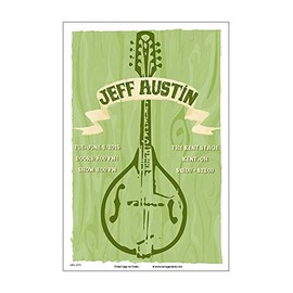 Raw Sugar Art Studio Jeff Austin/Yonder Mountain String Band 2015 Kent Concert Poster