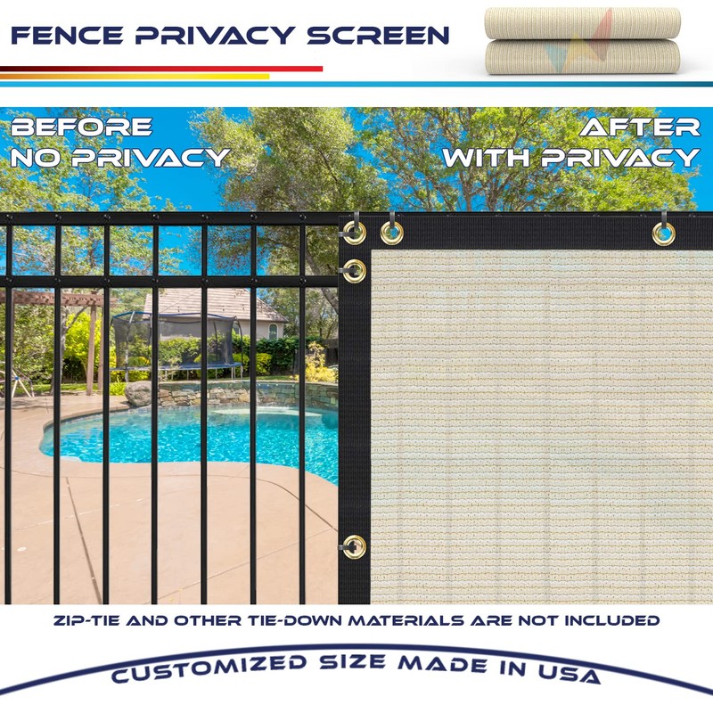 Windscreen4less Fence Privacy Screen Heavy Duty Windscreen Fencing Mesh Fabric