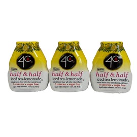 4C Sugar Free Liquid Water Enhancer, Premium Natural Flavors, 0 Calorie Drops (Half & Half, 3 Pack)