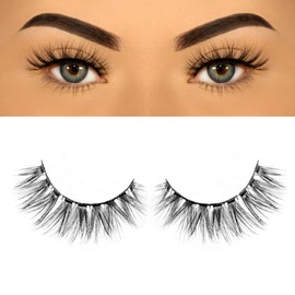 ASB 1 pair of Handmade Faux Mink Eyelashes False Eyelashes Cat lashes, Faux Mink Eyelashes, Fluffy Natural Look False Eyelashes, Long Extension Eyelashes, Fake Eyelashes Natural Look cílios maquiagem 3D lashes (Sweetheart)