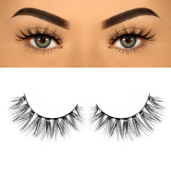 ASB 1 pair of Handmade Faux Mink Eyelashes False Eyelashes