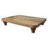 Heritage Lace Wood Farmhouse 18"X3"X14" Footed Serving Board (FH-033)
