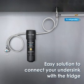 Waterdrop KITA Water Line Connection Kit for WD-10/15/17UA Series, Connect Under Sink Water Filtration System to 𝐑𝐞𝐟𝐫𝐢𝐠𝐞𝐫𝐚𝐭𝐨𝐫 & 𝐈𝐜𝐞 𝐌𝐚𝐤𝐞𝐫