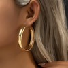 Otxas Large Gold Hoop Earrings Lightweight Big Chunky Gold Hoops