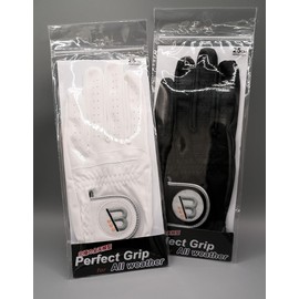 Perfect Grip Golf Gloves, Black, 9.4 inches (24 cm), Unisex, All Weather (Rules Compliant)