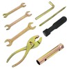 7pcs Motorcycle Portable Maintenance Tools Kit with Screwdriver Wrench Spark