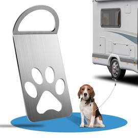 Dogholder Ground Anchor for Dogs, Removable, Driving Plate for Leashing, 0.4 cm Thick, 304 Stainless Steel, Uniquely Designed Driveable Anchor Point, Anchor Stake for Dogs, Ideal for Camping with Dogs