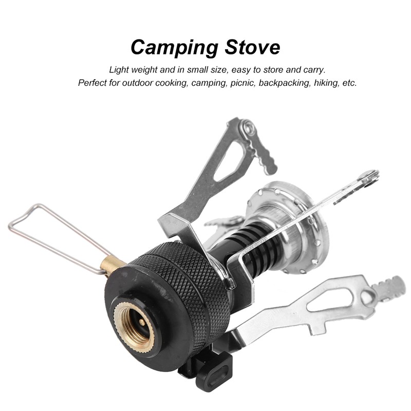 Outdoor Camping Gas Stove Mini Portable Hiking Picnic Gas Stove