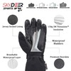 SKYDEER Waterproof Skiing Gloves with Premium Genuine Deerskin Leather (SD8658T/L)