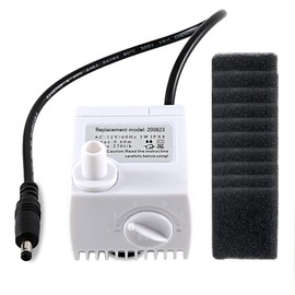 200623 Aero-Garden Pump with 10 Filters, Ultra Quiet Hydroponics Growing System Pump fit for Harvest Bounty Farm Extra Ultra All Model