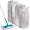 Zeltauto 4 Pack Reusable Scrub Mop Pad for Flash Speedmop