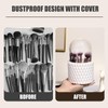 MONBEHJKA Make Up Brush Storage 360° Rotating Organiser Make-Up 5