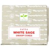 Satya Nag Champa Incense Cones, White Sage Scent, One Pack