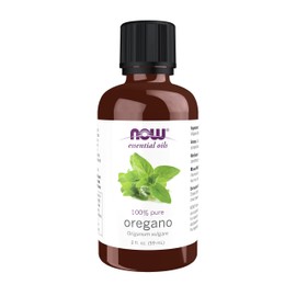 NOW Aceites esenciales, aceite de orégano, aroma reconfortante para aromaterapia, destilado al vapor, 100% puro, vegano, gorra resistente a los niños,