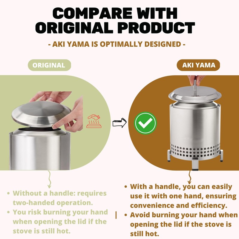 FirePit Lid for Solo Stove Mesa, Mesa XL. Tabletop Firepit