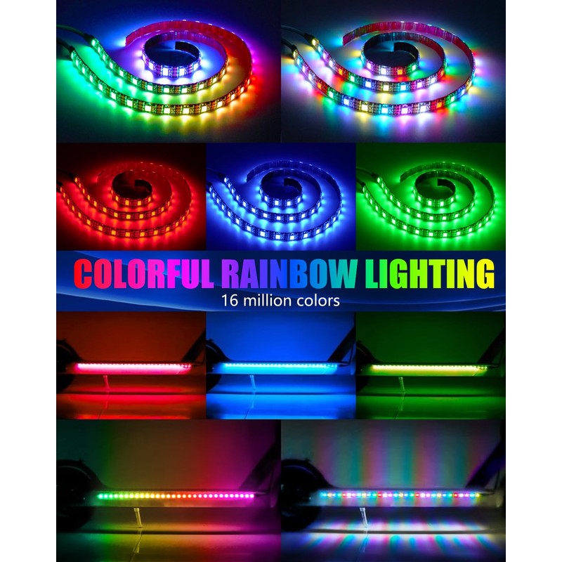Keiurot Scooter LED Light Strips for Night Riding 5V High