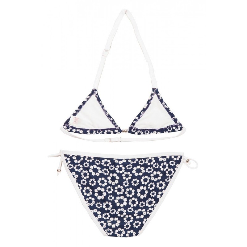 La-V Girls' Triangle Bikini Two Piece, Flowered