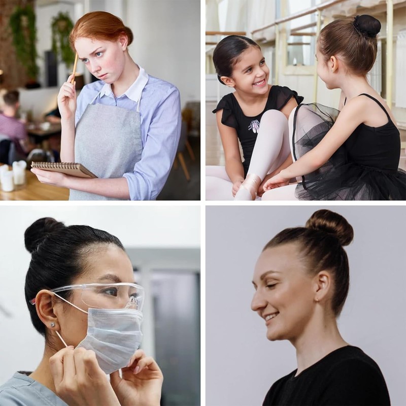 10 Pcs Hair Nets,Invisible Ballet Hair Nets for Buns Kids,Elastic