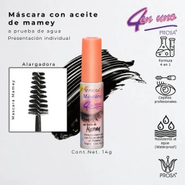 Rímel Máscara De Pestañas 4 En 1 Prosa Diferentes Cepillos Mamey