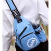 Blue Refrain One-Shoulder Bag, Crossbody Shoulder Bag, Multi-functional, Casual Bag,