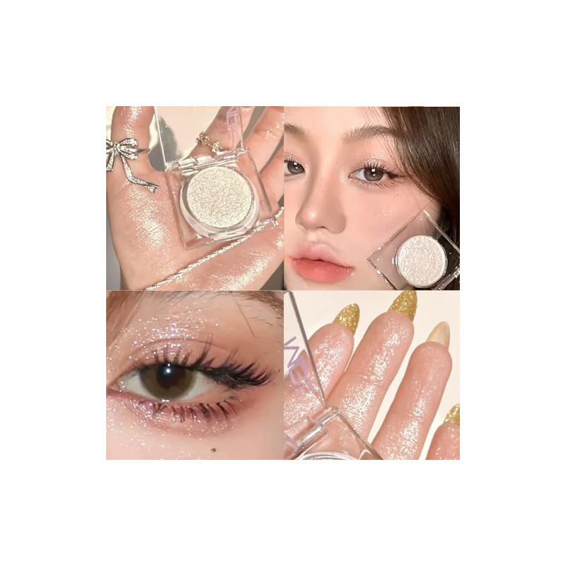 Paleta de sombras de ojos Shimmer Glitter, maquillaje coreano con