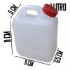 MDJ Garrafas 5 Litro Nuevo Bidón Polietileno 2 Pz