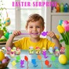 BEIGUO Easter Eggs with Sticky Stretchy Toys Inside – 24