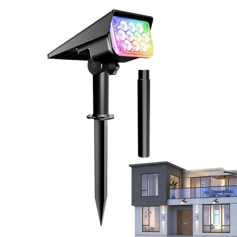 Solar Pathway Lights,Wall Sconce - Waterproof Weatherproof Color Changing Landscape