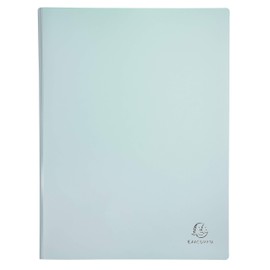 Exacompta - Ref 88660E - Aquarel Collection - Softcover A4 Display Books - 500 Micron Rigid Polypropylene, 60 Pockets, Assorted Pastel Colours - Pack of 8