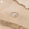 Amberta Solid 925 Sterling Silver Signet Ring for Women |