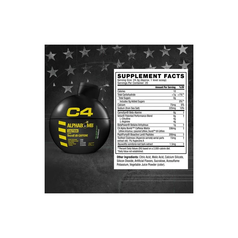 Cellucor C4 Bomb! Alphabomb Pre Entreno Pre Workout 20 Serv