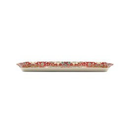Morris & Co for Pimpernel Strawberry Thief Collection Red Sandwich Tray - 15.1" x 6.5"