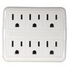Prime PB801011 6 Outlet Power Tap, White