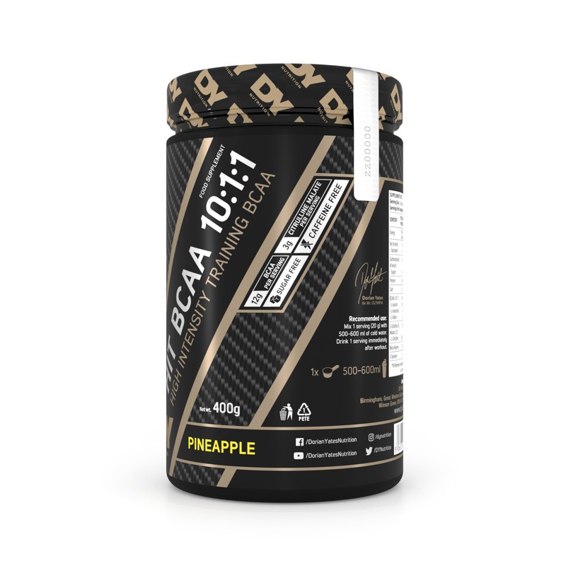DY Nutrition HIT BCAA 10:1:1 400g, 20 Servings (Pineapple)