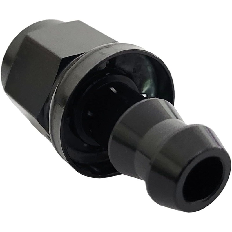 通用 2Pcs Aluminium 6AN Straight Push On Fuel Hose Fitting