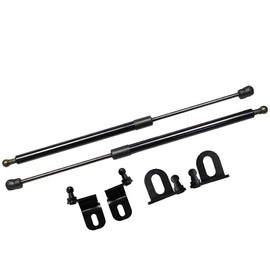 TSUBASA Lift Supports for Honda Pilot 2009-2015 Front Bonnet Hood Modify Carbon Fiber Gas Charged Shock Dampers Spring Struts Bar (2 PCS) (Normal Black)