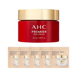 AHC Premier Red Cream 50ml + 5 Jas Cream Samples / Whitening / Wrinkle / Moisturizing / AHC 프리미어 레드 크림 50ml + 쟈스 크림 샘플5매 미백주름보습
