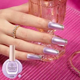 AZUREBEAUTY Dreamy Purple Nail Polish,Quick Dry Complete Natural Super Lustrous Nail Enamel Polish,Professional for Nail Art DIY Manicure and Pedicure at Home